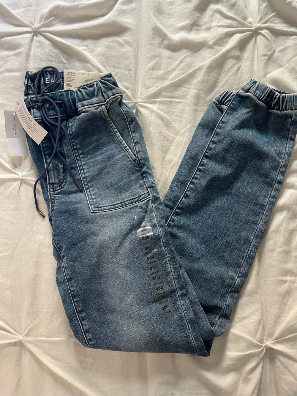 NWT American Eagle Denim Jegging Jogger Jeans - Blue